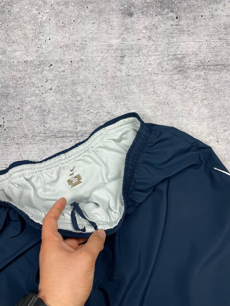 Nike × Vintage Vintage Nike 90’s Y2K Style Drill Blue Nylon Dri-Fit Shorts Size US 34 / EU 50 - 7 Thumbnail