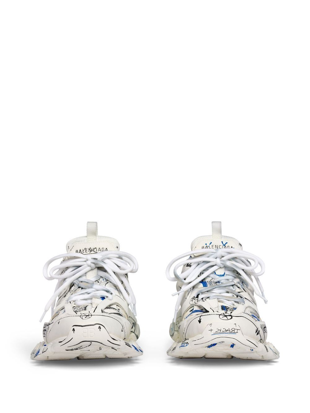 Balenciaga o1w1db10625 Track Sketch Sneakers in Multicolor Size US 13 / EU 46 - 6 Thumbnail