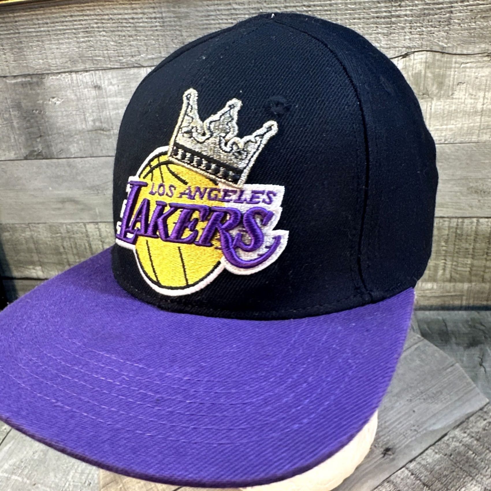 Pro Standard VINTAGE Pro Standard Lakers Hat Snapback Men One Size Black Purple Crown Patch 2020 Champs Mens Size ONE SIZE - 3 Thumbnail