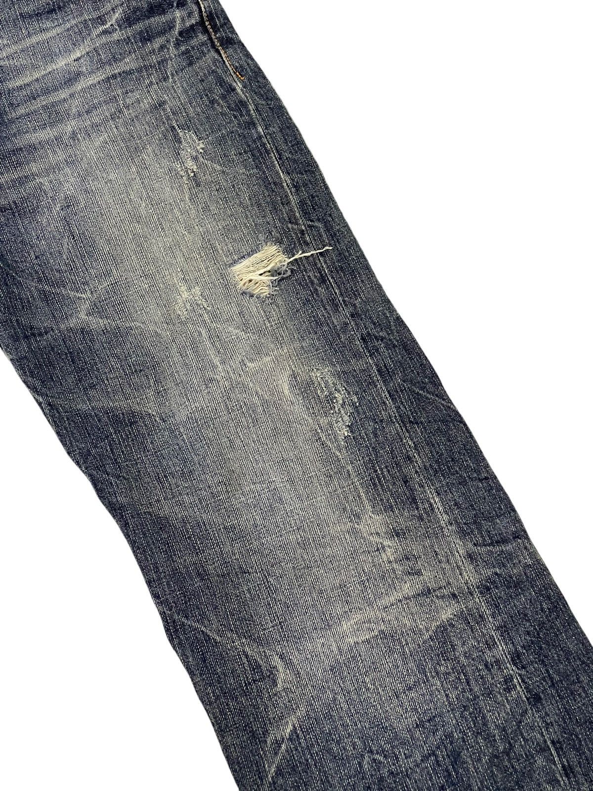Japanese Brand Faded Jeans Sirmione Distress Regular Straight 8🟦0 Size US 29 - 13 Thumbnail