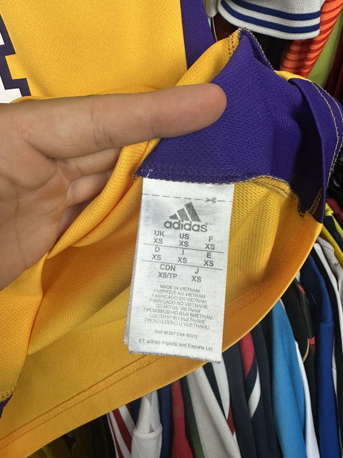 Adidas × NBA Adidas Lakers Kobe Bryant #24 Basketball Jersey NBA XS size Size US XS / EU 42 / 0 - 4 Thumbnail