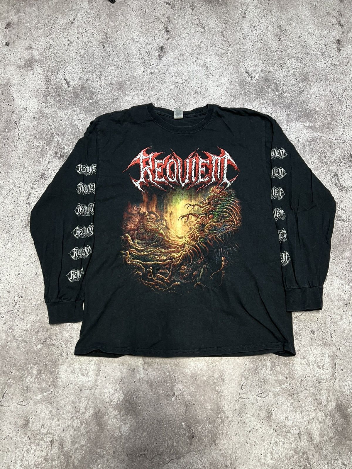 Band Tees Kenshi Requiem World Tour Death Trash Metal Longsleeve Band Size US L / EU 52-54 / 3 - 5 Thumbnail