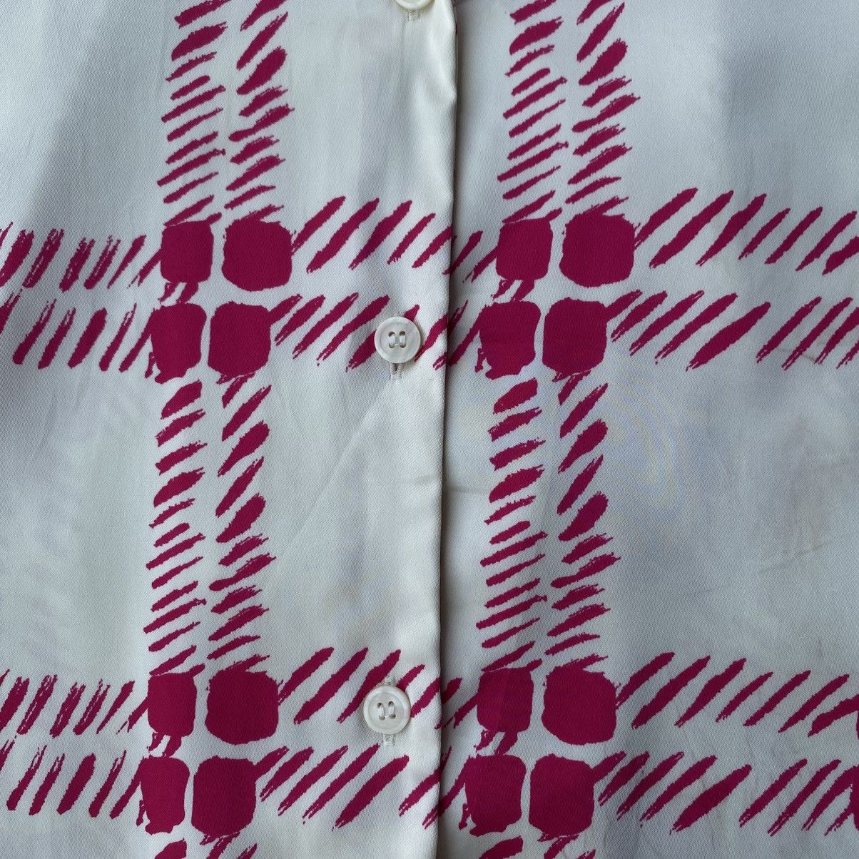 Marni × Uniqlo Uniqlo X Marni Oversized Open Collar Pink Checkered Pattern Size M / US 6-8 / IT 42-44 - 8 Thumbnail