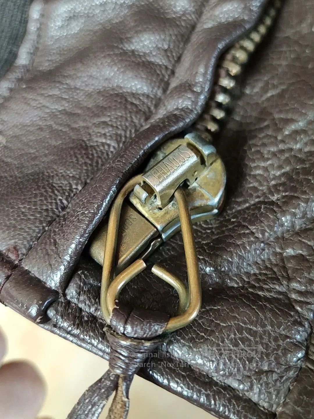 Gold And Wood Golden Thread Brill Bros G1 Leather Jacket. Size US M / EU 48-50 / 2 - 6 Thumbnail