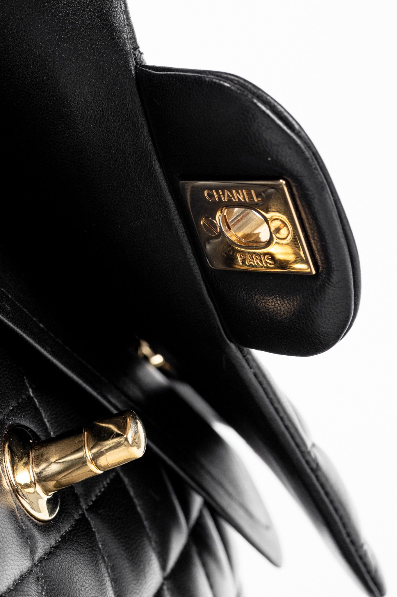Chanel Chanel Small Classic Black Lambskin Quilted Double Flap Bag Size ONE SIZE - 10 Thumbnail