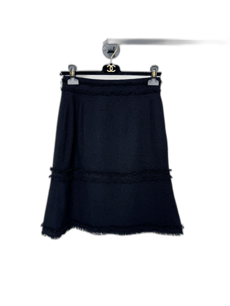 Chanel Chanel Black Skirt Size 40 Size 40" / US 18 - 1 Thumbnail