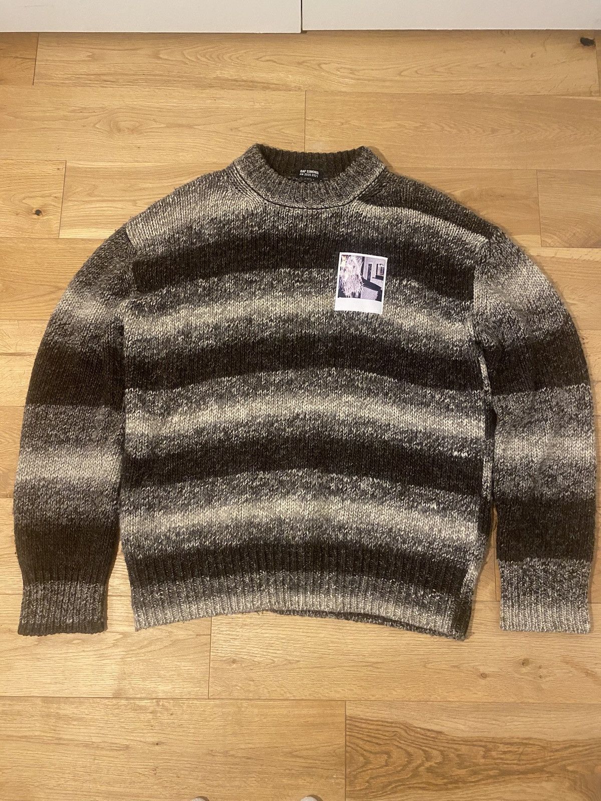 Raf Simons AW20/21 Raf Simons oversized Poloroid Graphic Knit Sweater Size US M / EU 48-50 / 2 - 1 Thumbnail