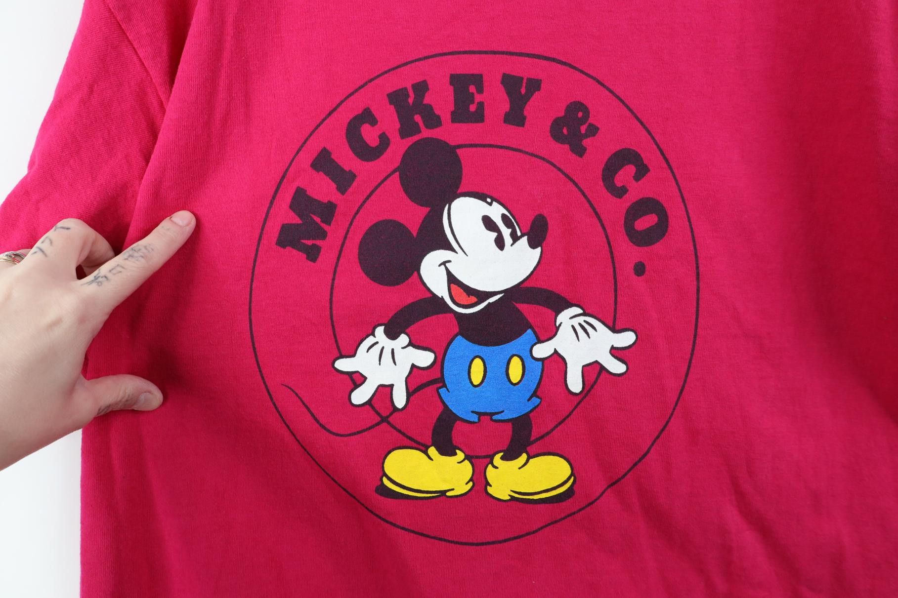 Disney Vintage 90s Disney Mickey Mouse Short Sleeve T-Shirt USA Size US L / EU 52-54 / 3 - 4 Thumbnail