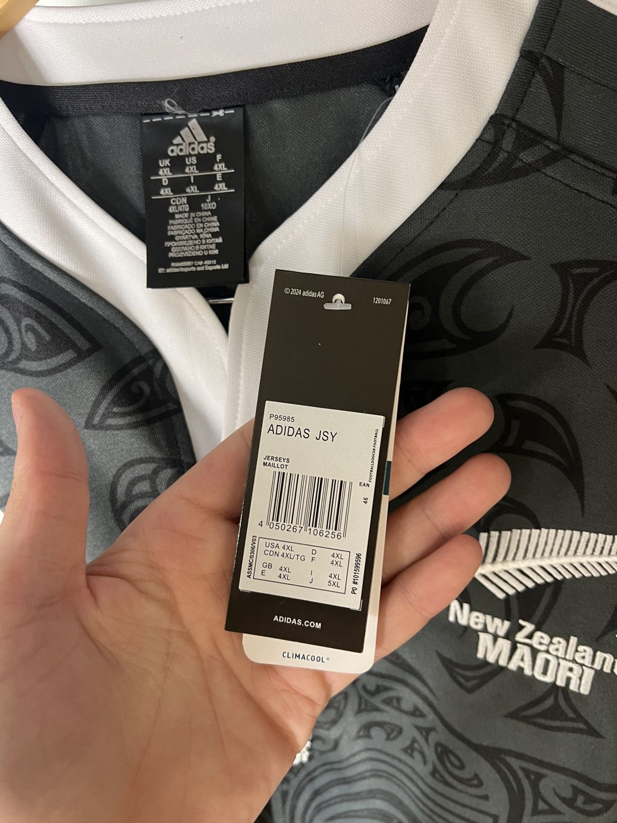 Adidas VINTAGE ADIDAS NEW ZEALAND MAORI NRL RUGBY JERSEY RETRO Y2K Size US XXL / EU 58 / 5 - 18 Thumbnail