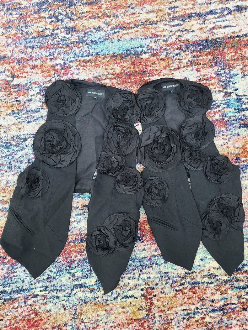 Ann Demeulemeester Ann Demeulemeester Silk Rose Vest Size US XS / EU 42 / 0 - 1 Thumbnail