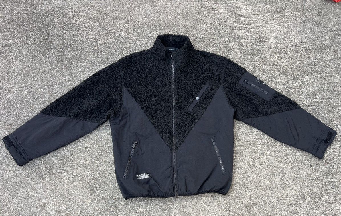 Undercover Undercover X Gu Black Hybrid Fleece Zipper Jacket Size US L / EU 52-54 / 3 - 1 Thumbnail