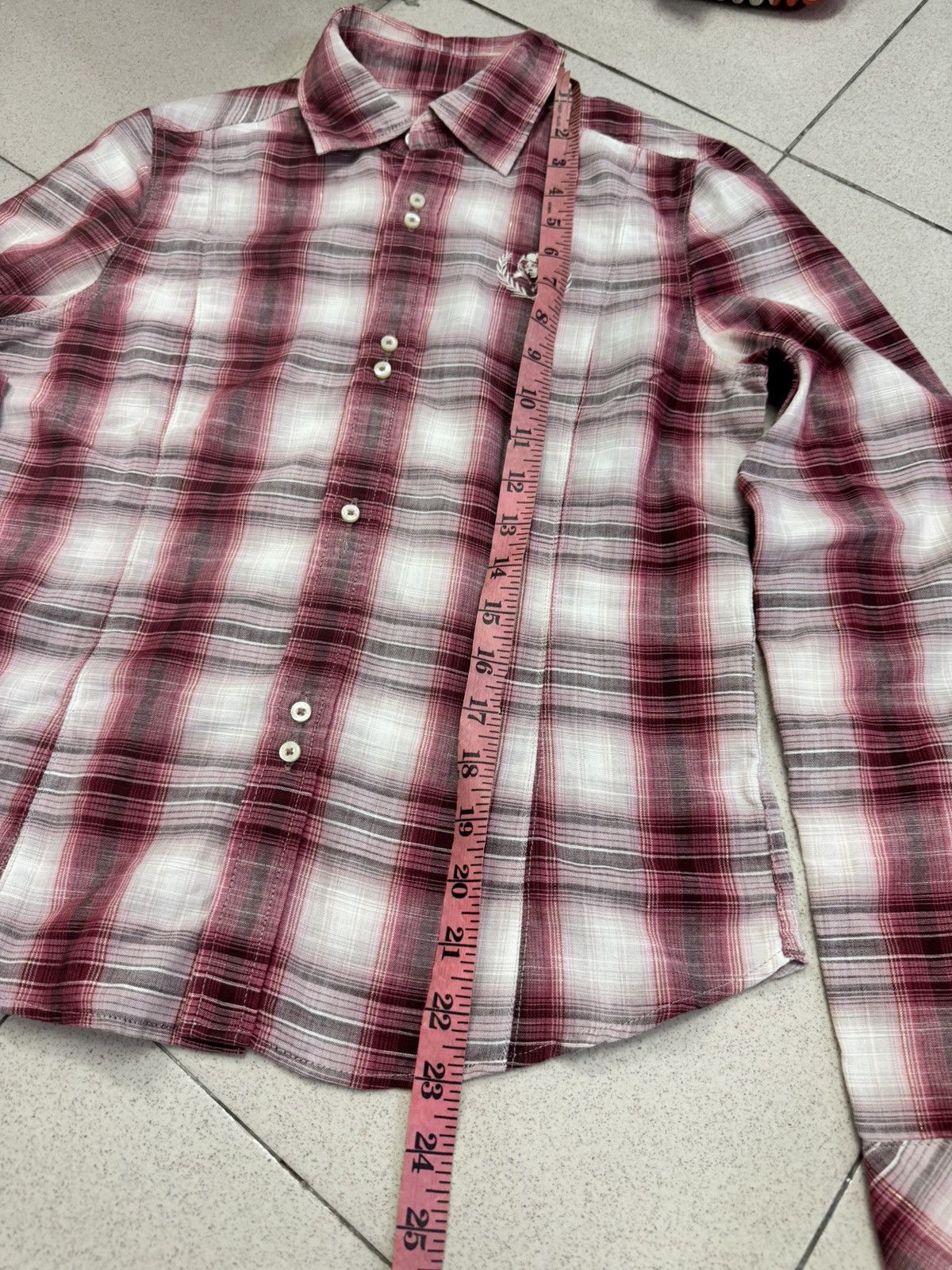 Hysteric Glamour HYSTERIC GLAMOUR SHADOW PLAID BUTTON UP SHIRT Size M / US 6-8 / IT 42-44 - 5 Thumbnail