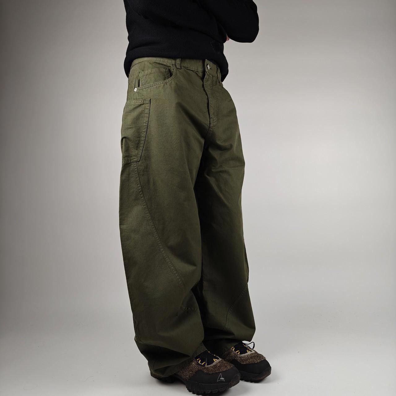 Other Japanese Green Curve Seam Fatigue Wide Leg Pants Size US 32 / EU 48 - 6 Thumbnail