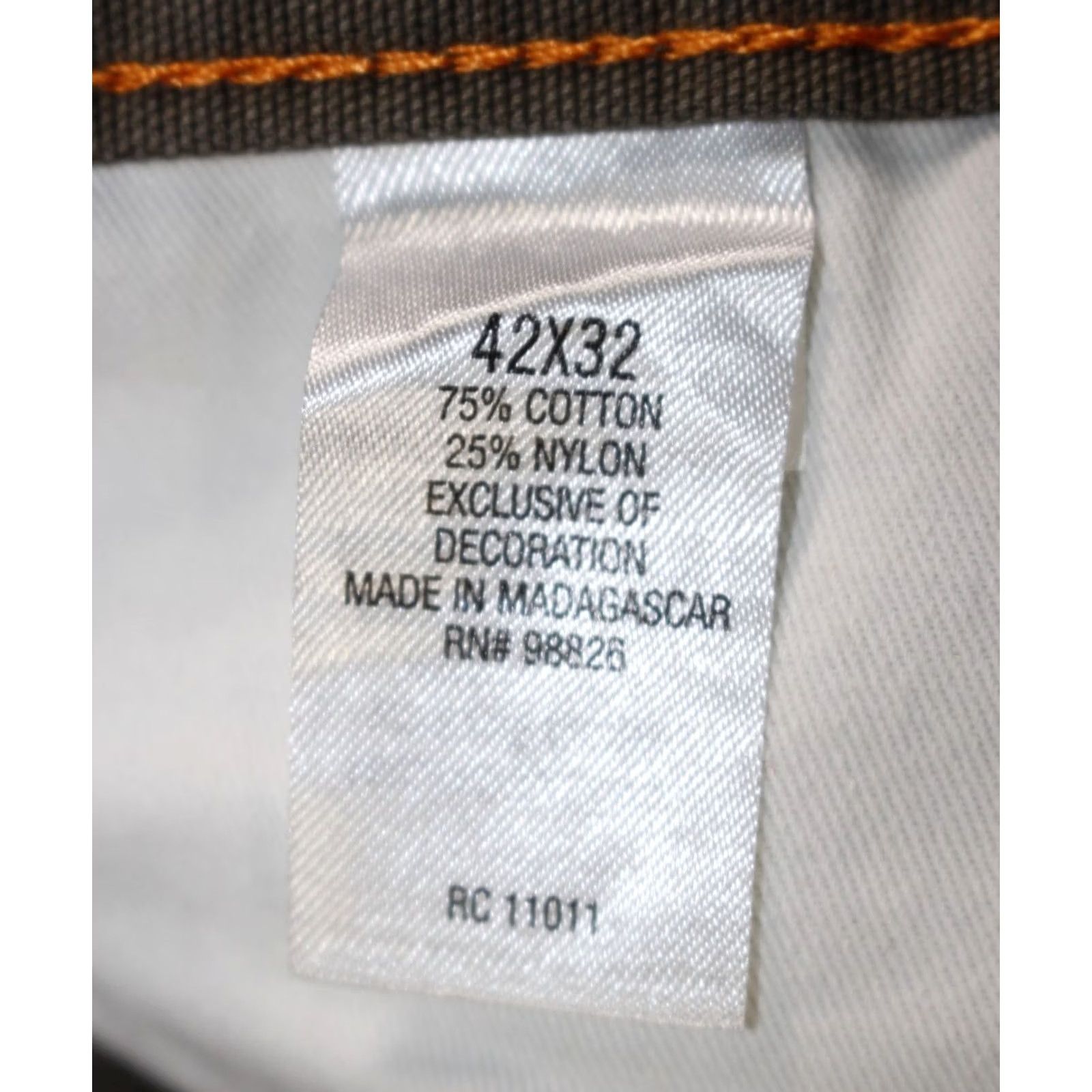 Vintage Ridgecut Toughwear Pants Men's 42x31 Carpenter Canvas Work Brown Size US 42 / EU 58 - 7 Thumbnail