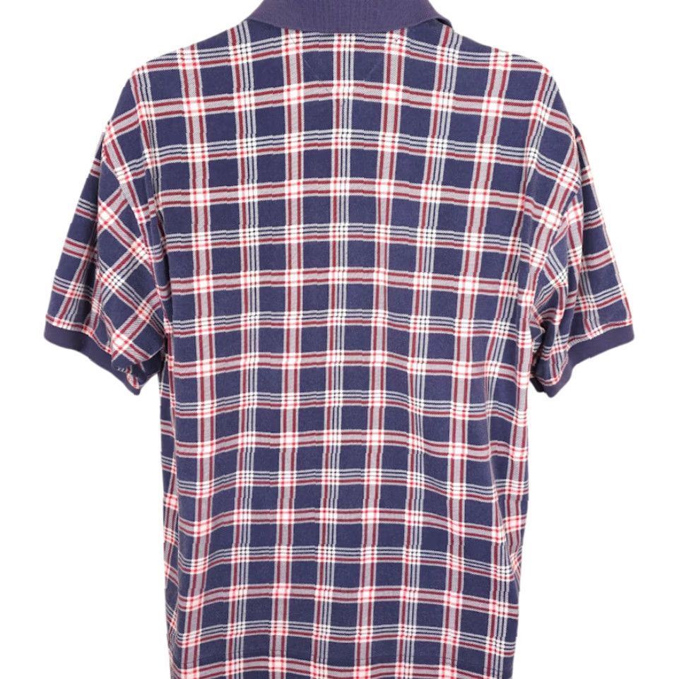 Tommy Hilfiger VINTAGE Tommy Hilfiger Polo Shirt Mens Size Large Blue Red Plaid Streetwear Shirt Size US L / EU 52-54 / 3 - 4 Thumbnail