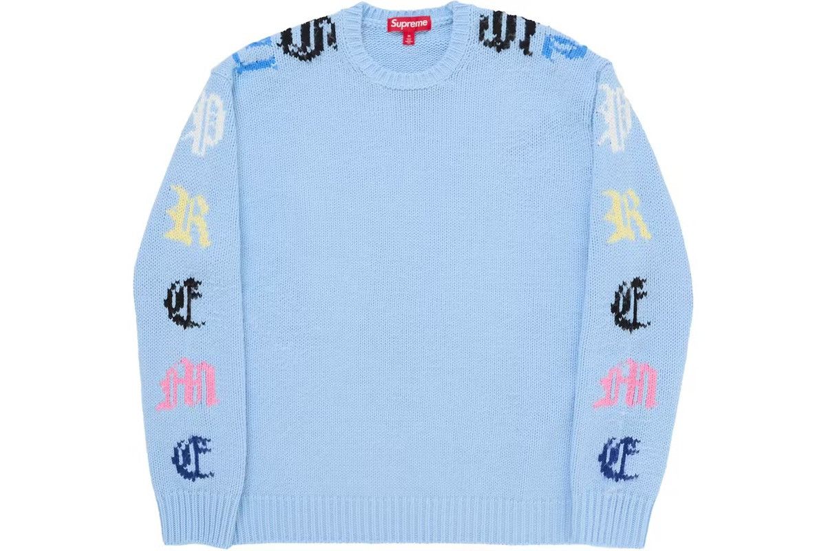 Supreme Supreme Sweater Old English Printed Camo | Grailed