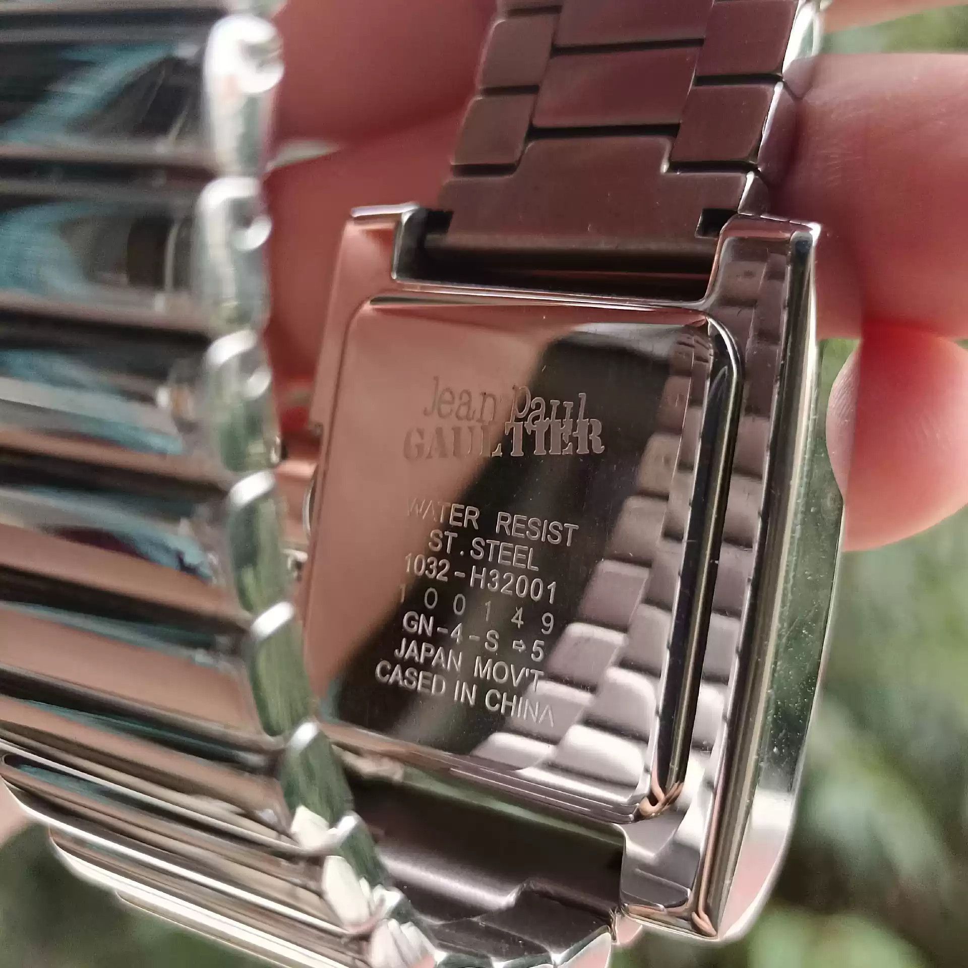 Jean Paul Gaultier Geanpaul Goultier Grettier Black Plate Blue Stone Watch-250 Size ONE SIZE - 7 Thumbnail