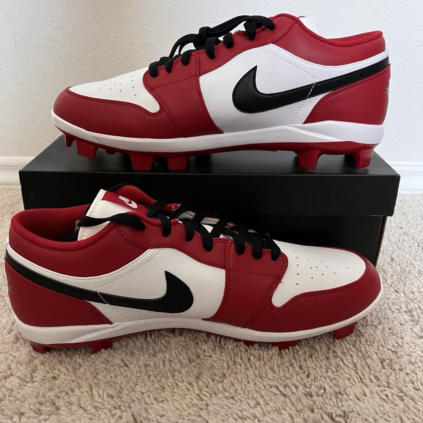 Jordan Brand Nike Air Jordan 1 Retro MCS Low Baseball Cleats Sz 14 New Size US 14 / EU 47 - 2 Thumbnail
