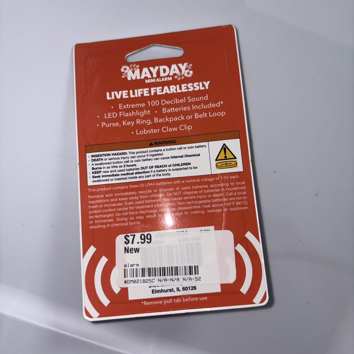 Other Mayday Orange and White Floral Mini Alarm Size ONE SIZE - 2 Thumbnail