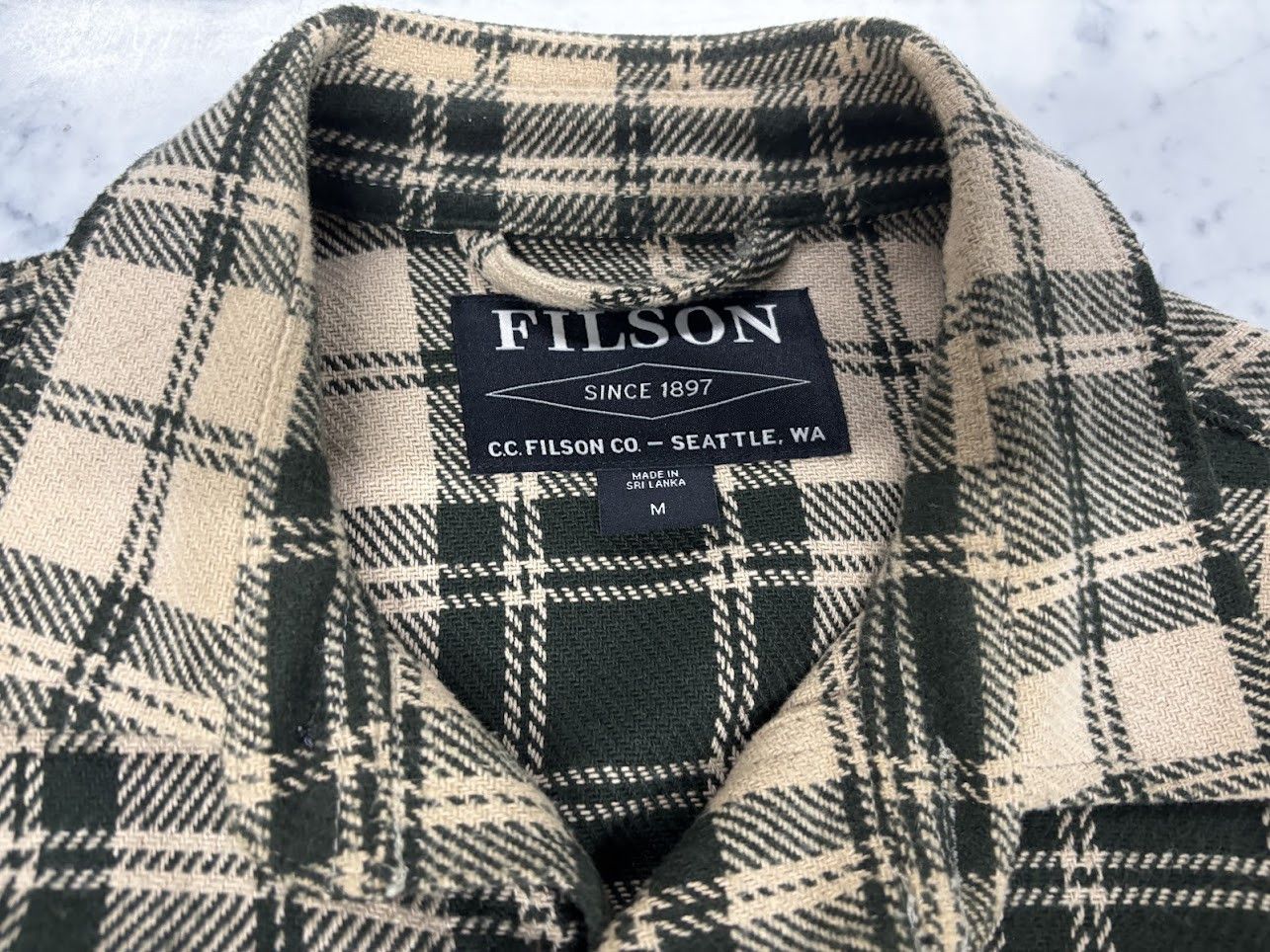 Filson Filson Deer Island Jac-Shirt in Dark Cream/Green Size US M / EU 48-50 / 2 - 2 Thumbnail