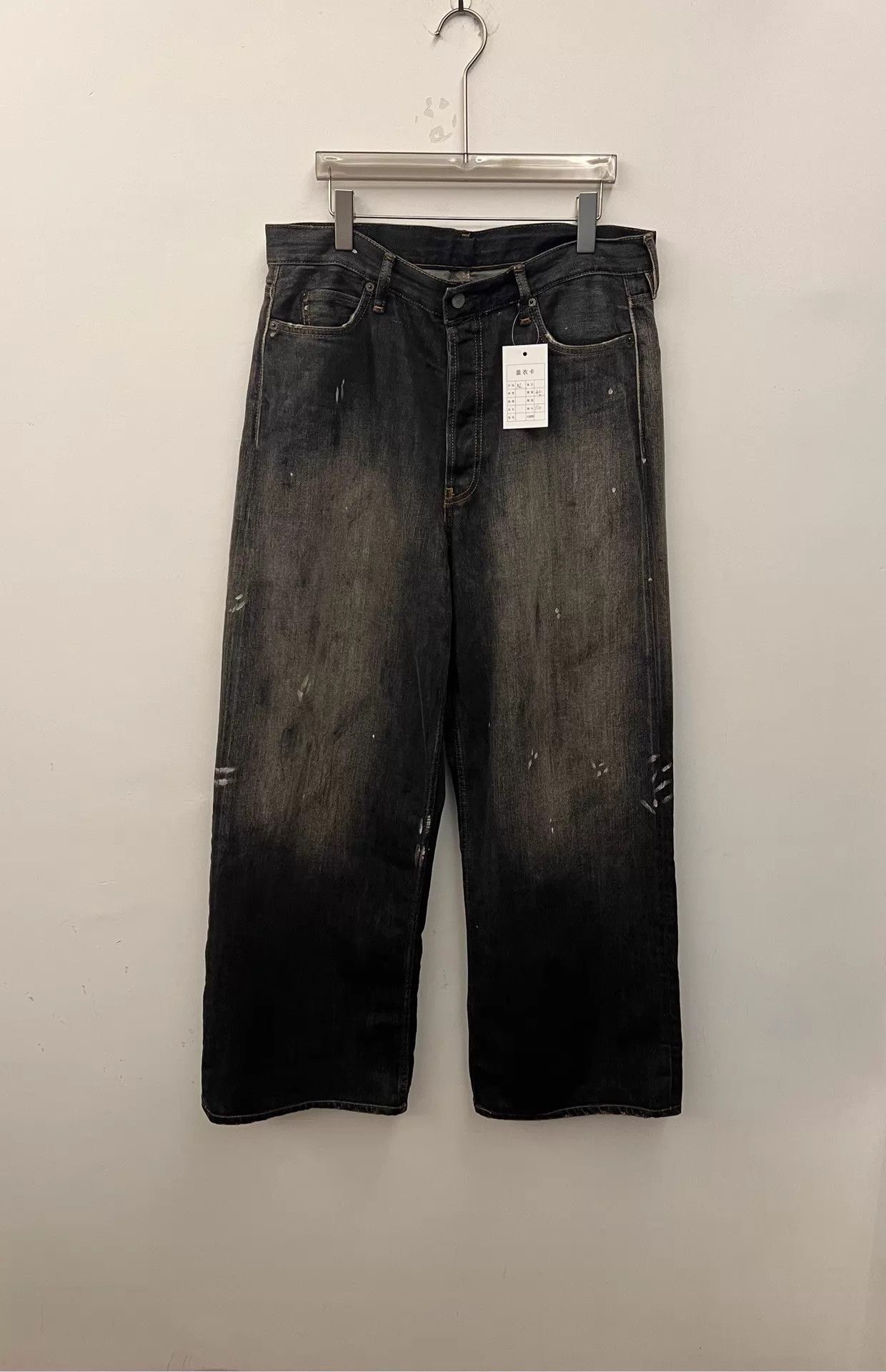 Acne Studios Acne SS25 1981 Washed Low-Rise WideLeg Unisex XL Jeans Size 30" / US 8 / IT 44 - 1 Thumbnail