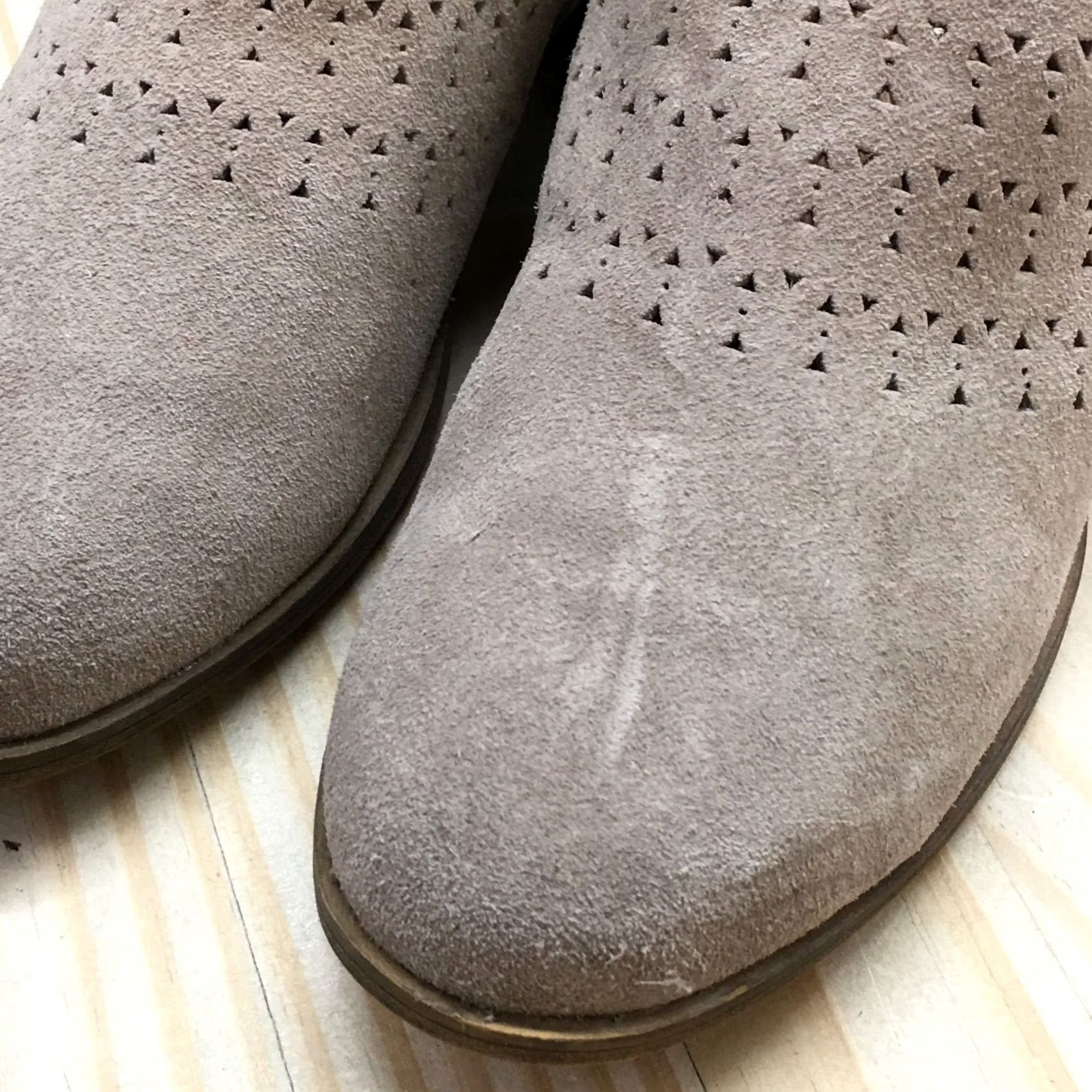 Toms TOMS Deia Boots Womens 6.5 Casual Zip Ankle Bootie Brown Suede Heels Size US 7 / IT 37 - 4 Thumbnail