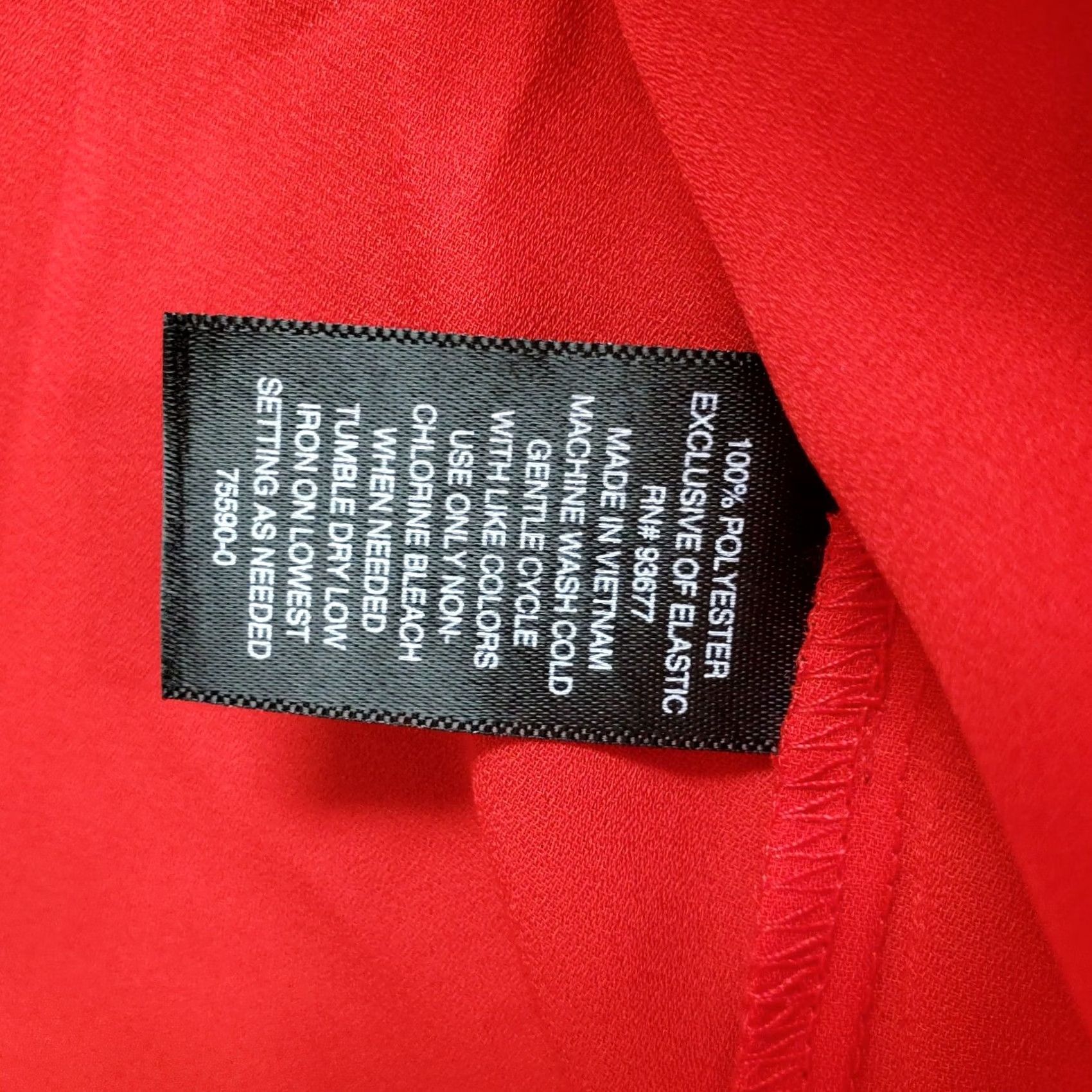 Worthington Worthington Blouse Womens Size XL Red High Neck Back Zip Long Sleeve Shirt Size XL / US 12-14 / IT 48-50 - 6 Thumbnail
