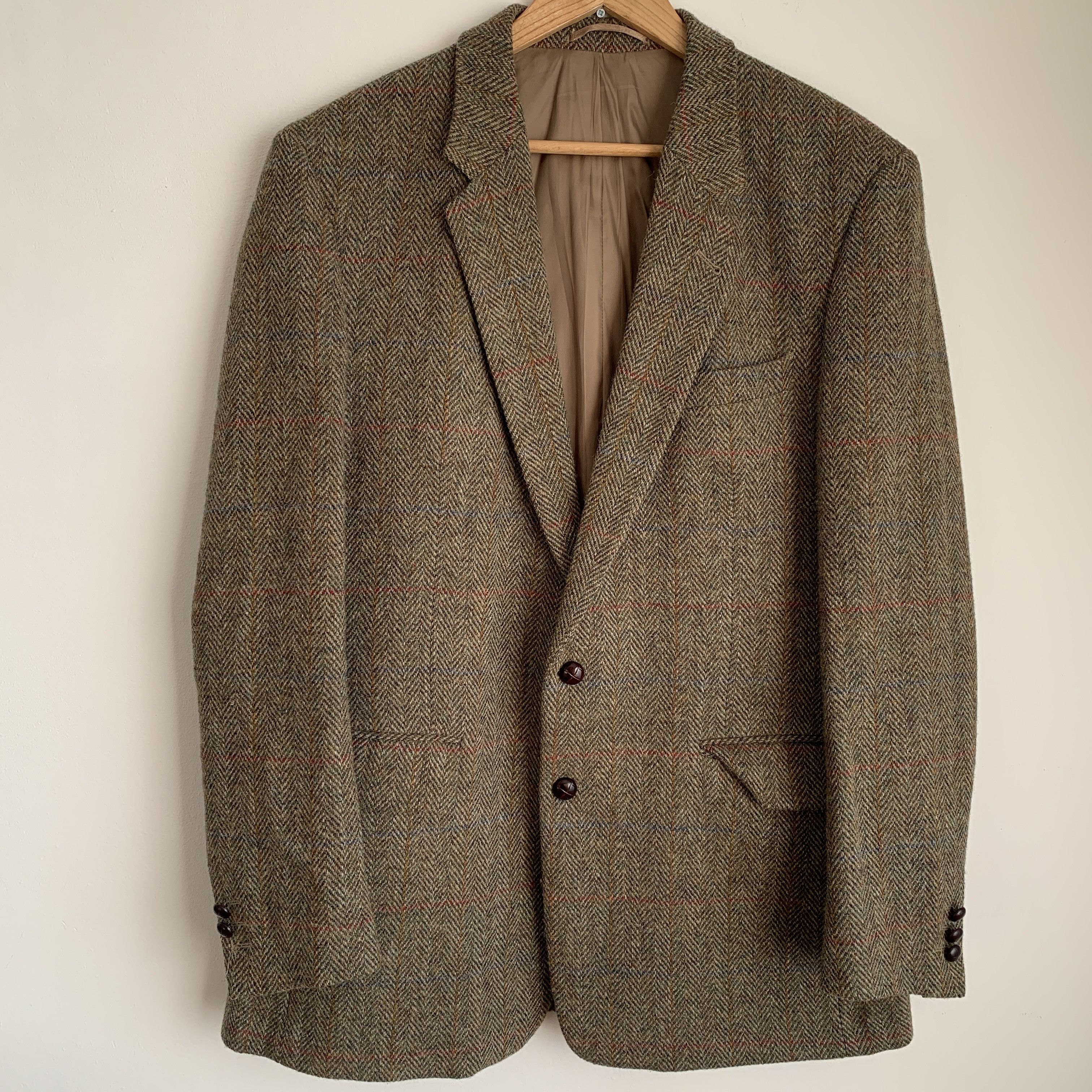 Harris Tweed Harris Tweed Mens Jacket Wool Blazer 52-54 Size US L / EU 52-54 / 3 - 2 Thumbnail