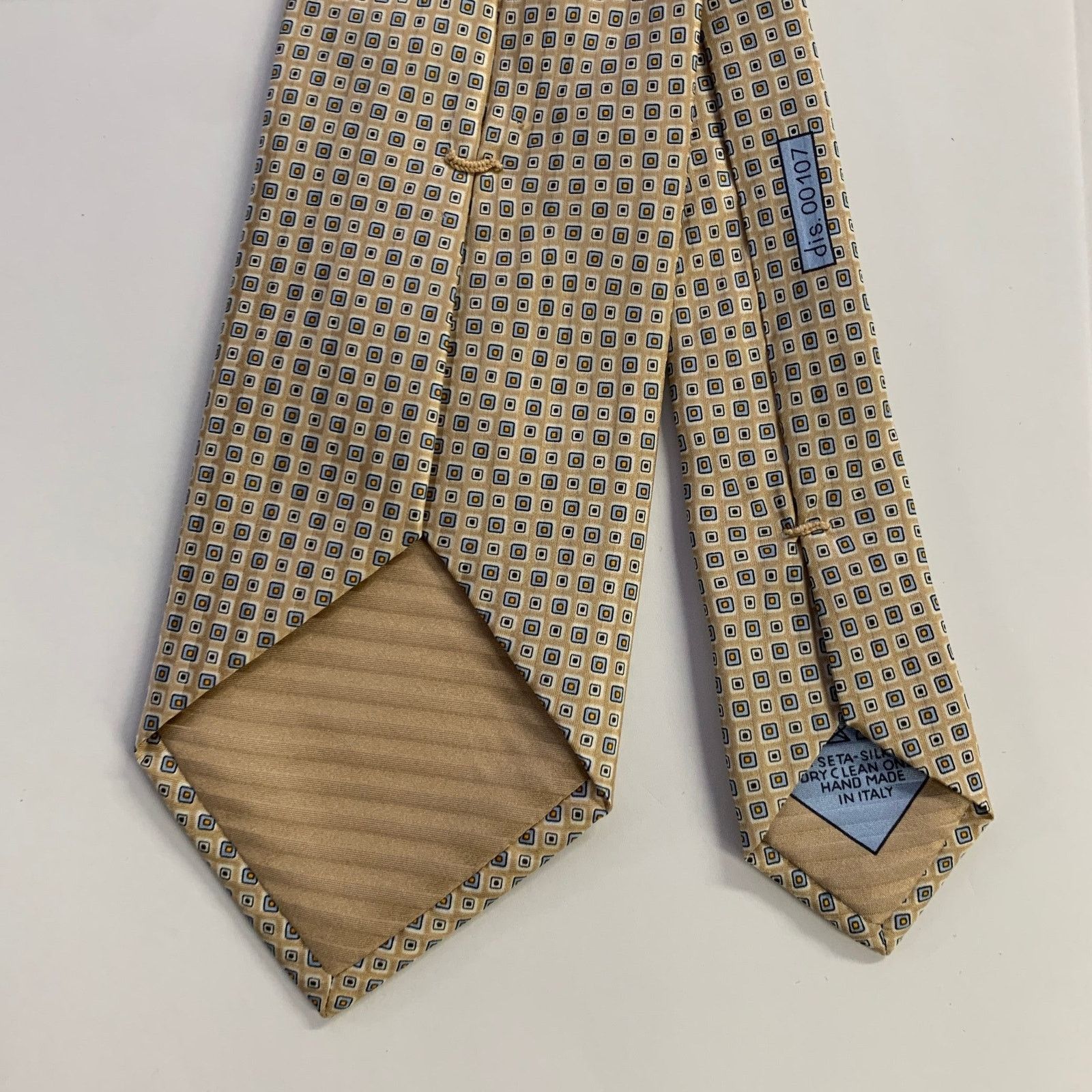 Brioni BRIONI Tan Blue Geometric Silk Tie Clip Size ONE SIZE - 2 Thumbnail