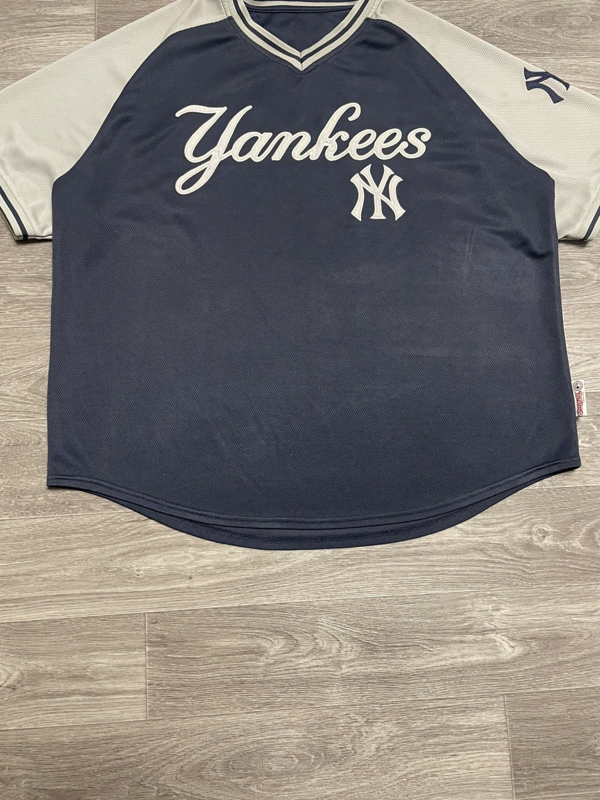 New York Yankees Stitches New York Yankees Embroidered Patch Jersey Shirt 90s Size US XL / EU 56 / 4 - 3 Thumbnail