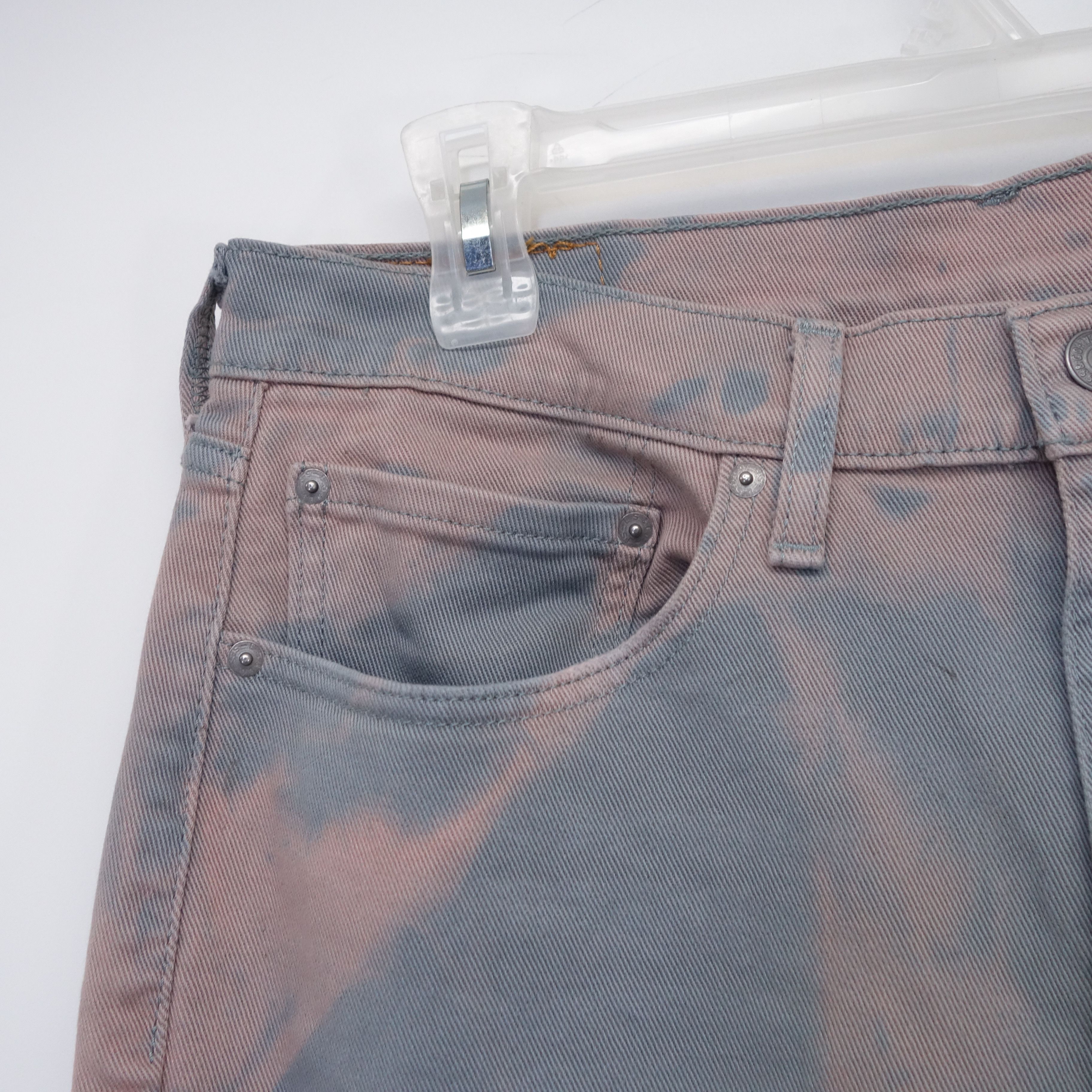 Levi's Acid Gray 514 Regular Straight Fit Denim Jeans 35 x 30 Size US 35 - 6 Thumbnail