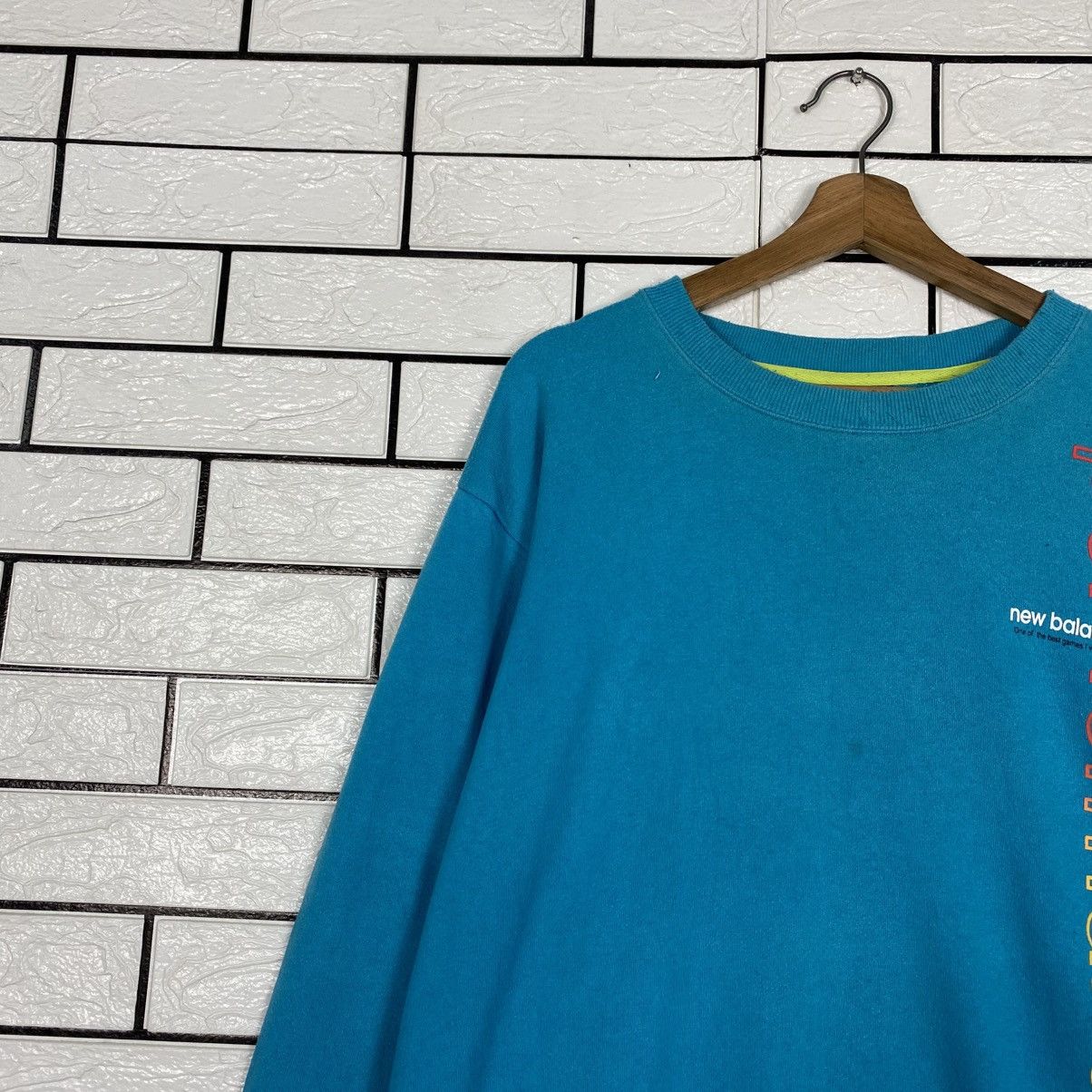 Japanese Brand Vintage Sweatshirt New Balance Size US L / EU 52-54 / 3 - 8 Thumbnail