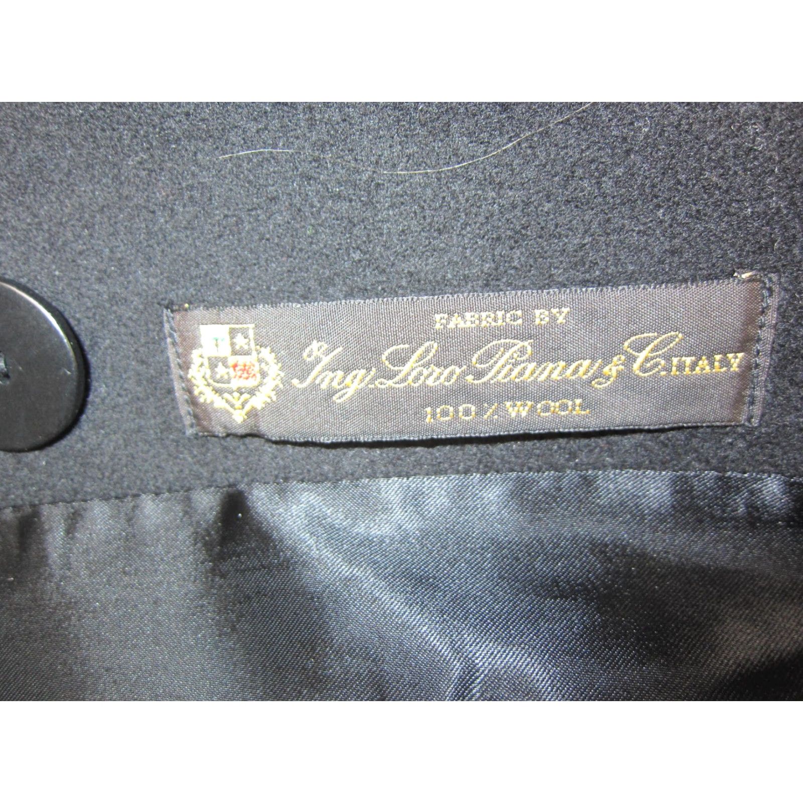 Vintage VINTAGE FLEURETTE Jacket Womens 10 Black Wool Loro Piana USA Made 90s Pea Coat Size L / US 10 / IT 46 - 4 Thumbnail