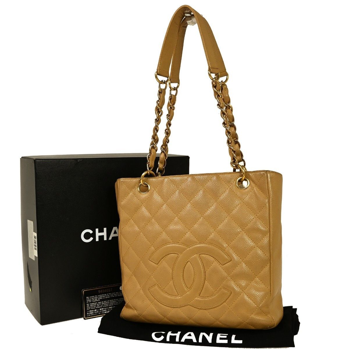 Chanel Chanel Petite Shopping Tote Quilted Caviar Size ONE SIZE - 1 Thumbnail