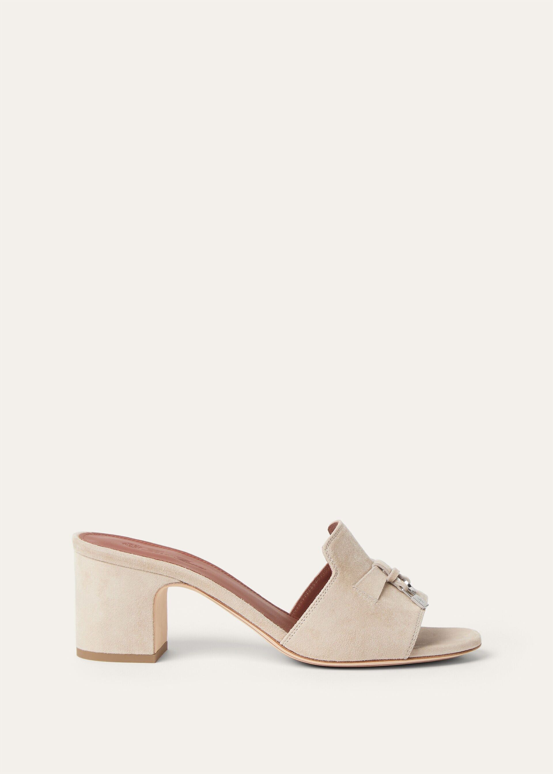 Loro Piana os11x0326 FAI5579 Summer Charms Sandals in Raw Cashmere Size US 7 / IT 37 - 1 Thumbnail