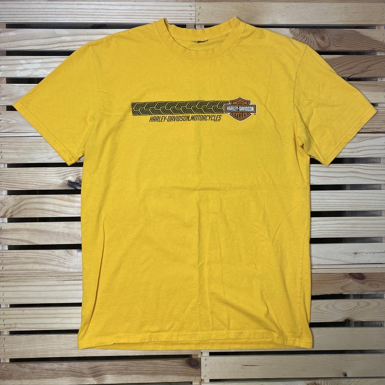 Harley Davidson Harley Davidson VA 2014 Yellow Biker Tee Size Large Size US L / EU 52-54 / 3 - 1 Thumbnail