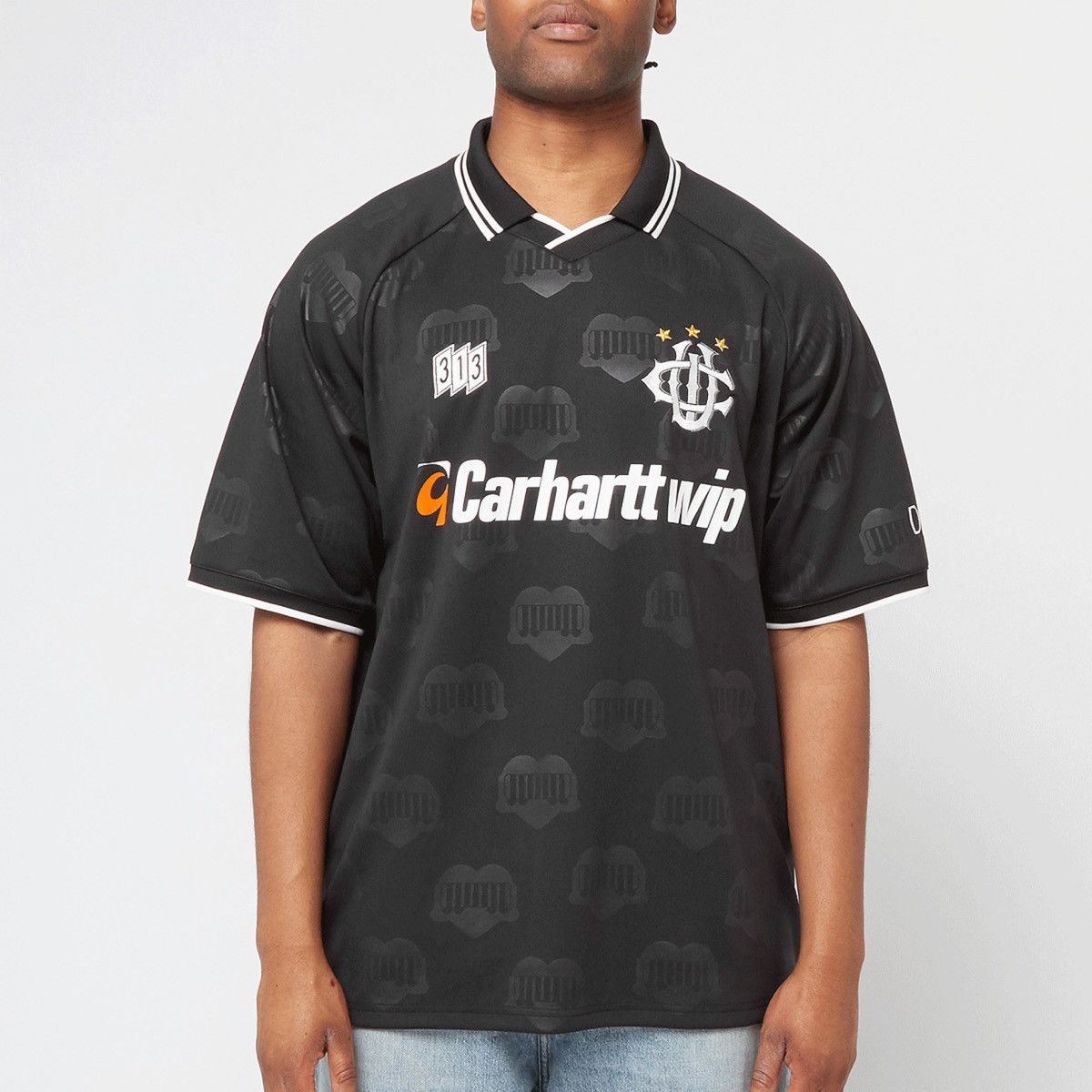 Carhartt Wip × Japanese Brand BNWT CARHARTT WIP S/S HARTT'S JERSEY BLACK OVP LARGE Size US L / EU 52-54 / 3 - 1 Thumbnail