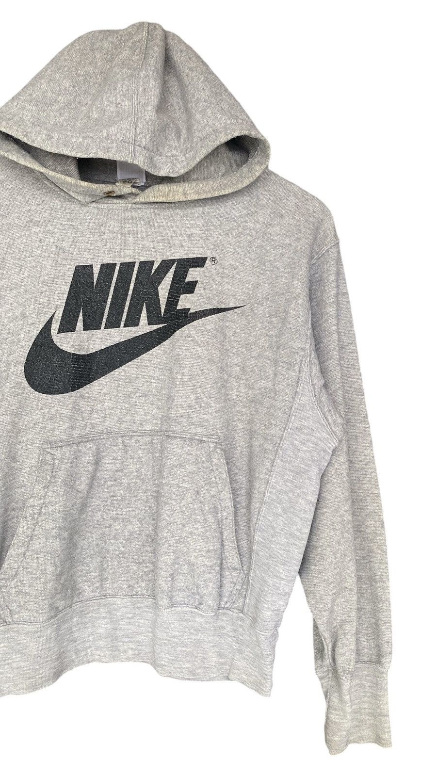 Vintage Vintage 90s NIKE Grey Tag Hoodie Sweatshirt Size US M / EU 48-50 / 2 - 2 Thumbnail