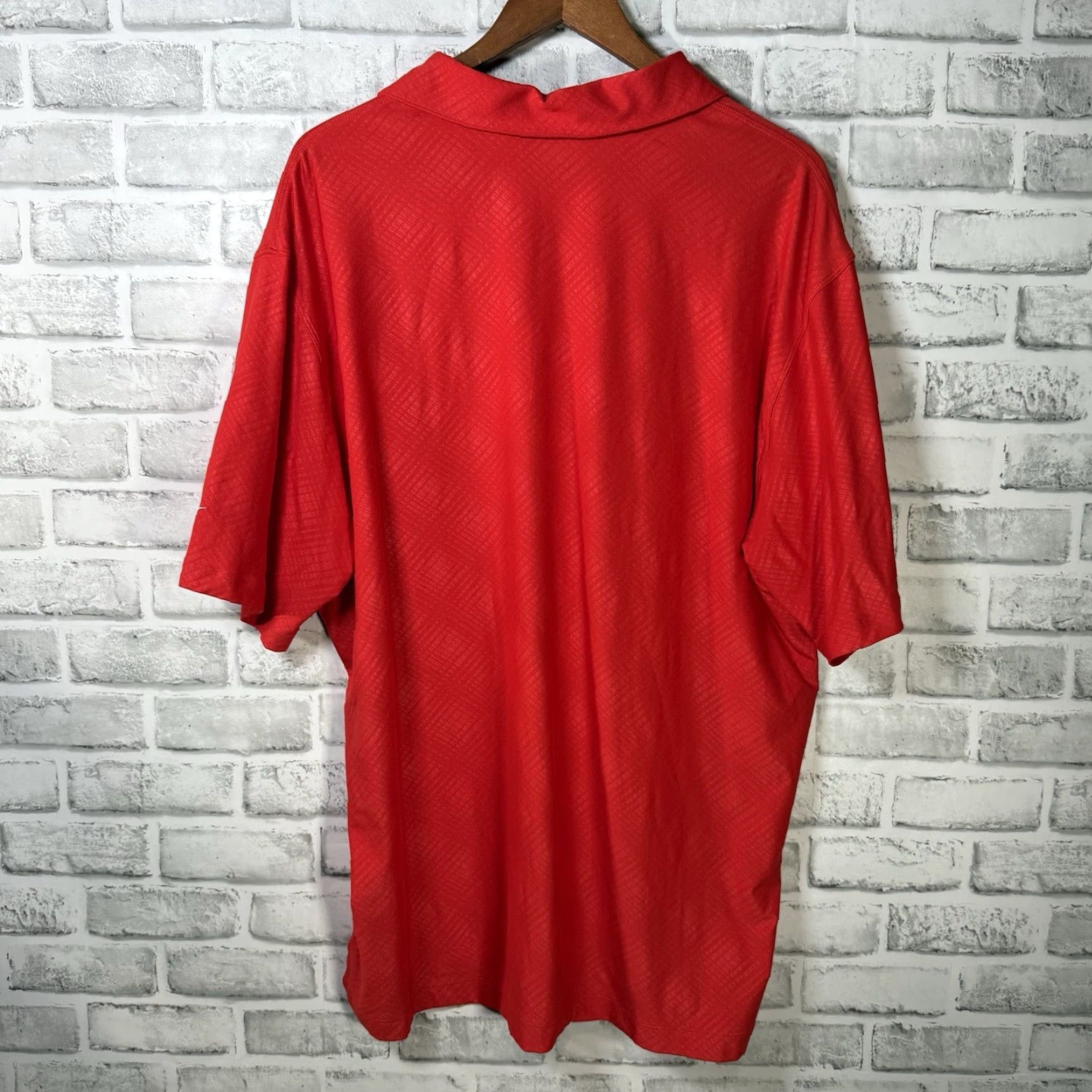 Nike Nike Dri-Fit Polo Shirt Mens XL Red Golf Polo Shirt Nike Golf Dri-Fit Polyester Size US XL / EU 56 / 4 - 5 Thumbnail