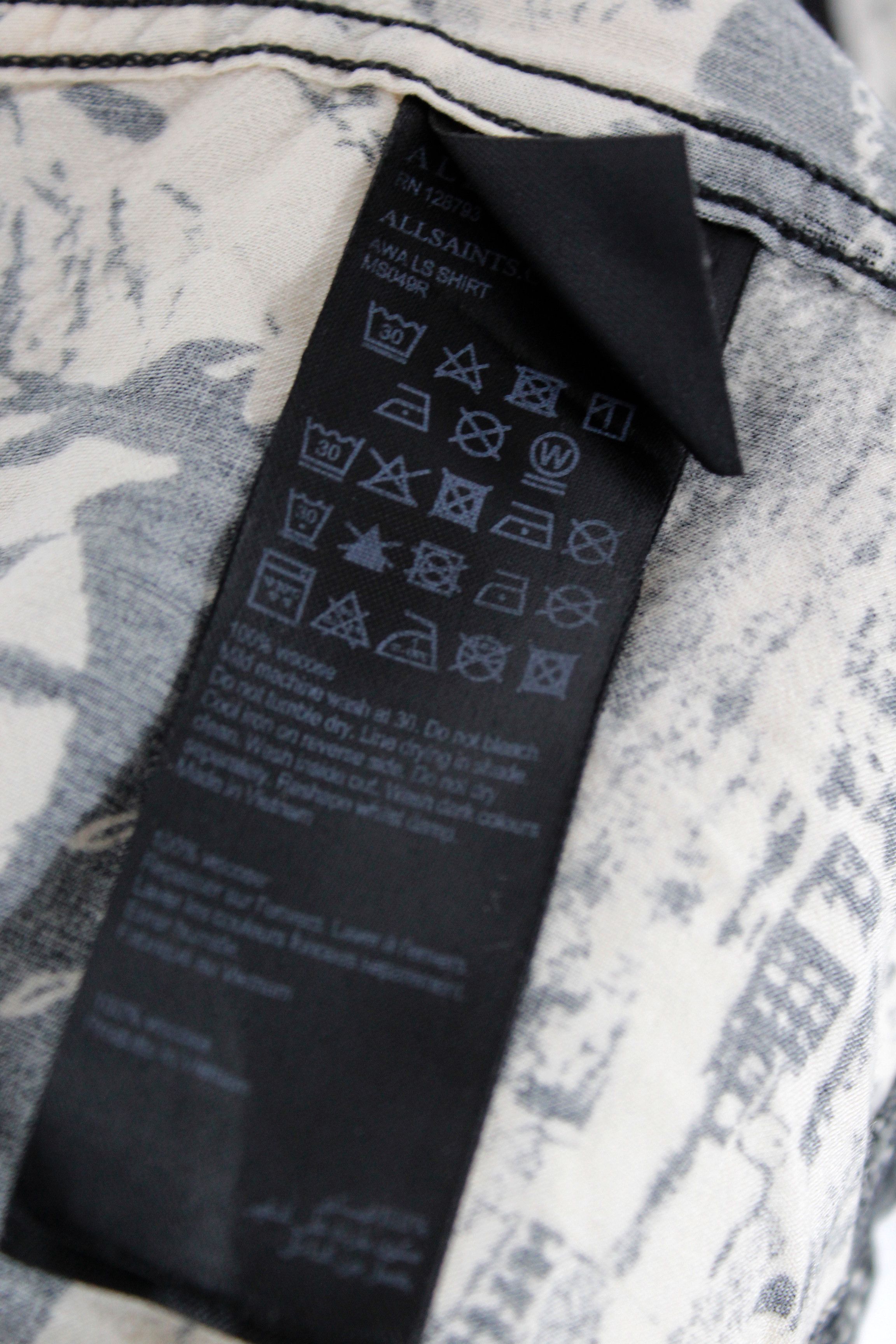 Allsaints × Japanese Brand Allsaints AWA Japanese Printed Camp Hawaiian Shirt AC Size US S / EU 44-46 / 1 - 5 Thumbnail