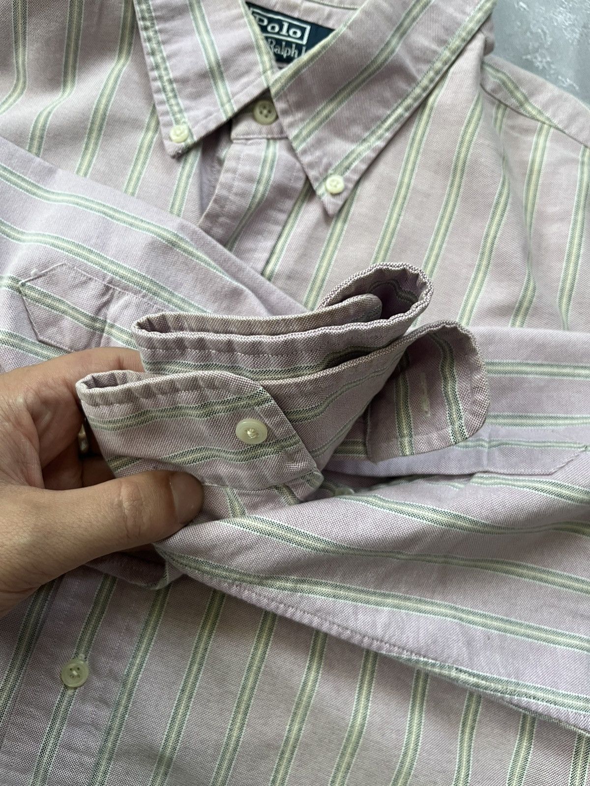 Polo Ralph Lauren Vintage Polo Ralph Lauren Shirt Buttons Long Sleeve Striped Size US XL / EU 56 / 4 - 9 Thumbnail