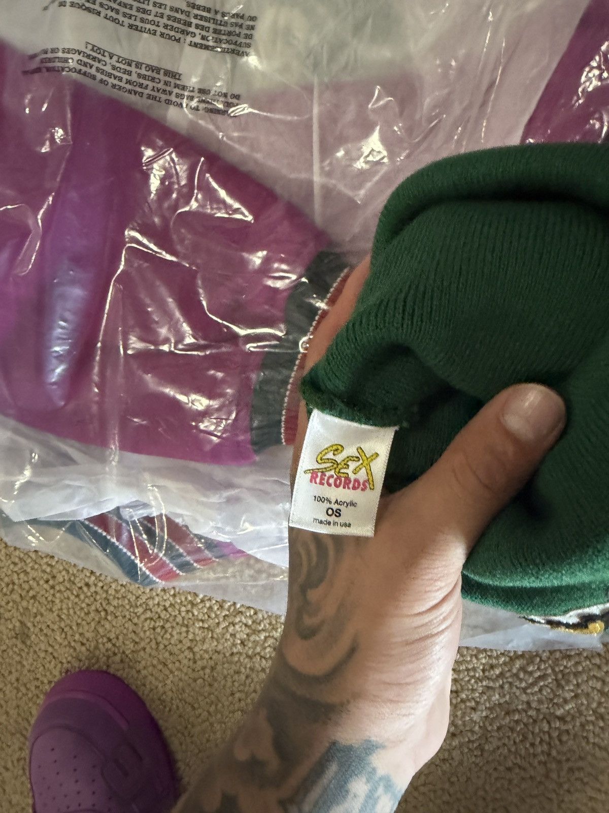 Matty Boy Matty Boy ANTI PROMO Scream Green Beanie NEW Size ONE SIZE - 2 Thumbnail