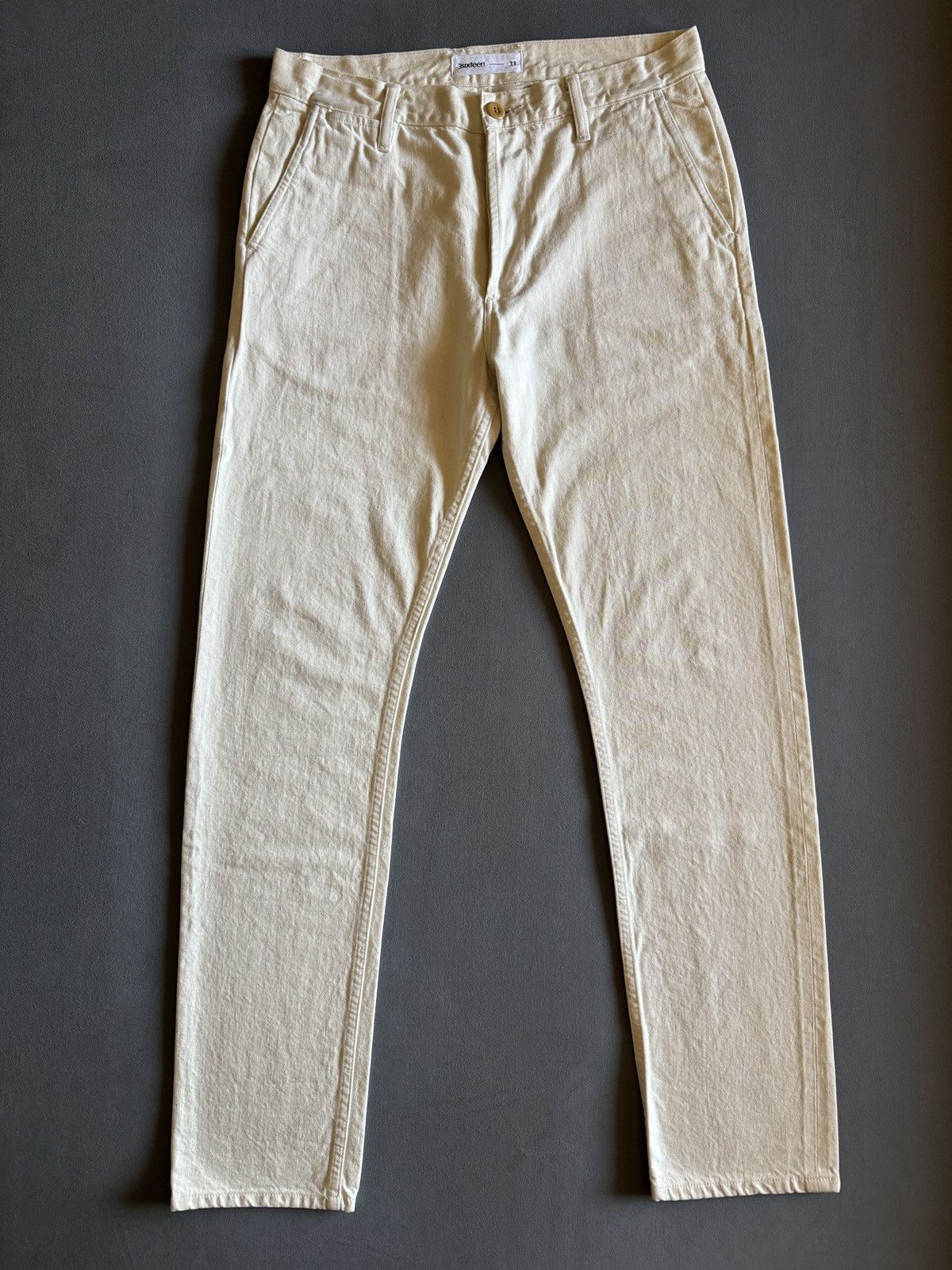 3sixteen Ecru Twill Work Pants