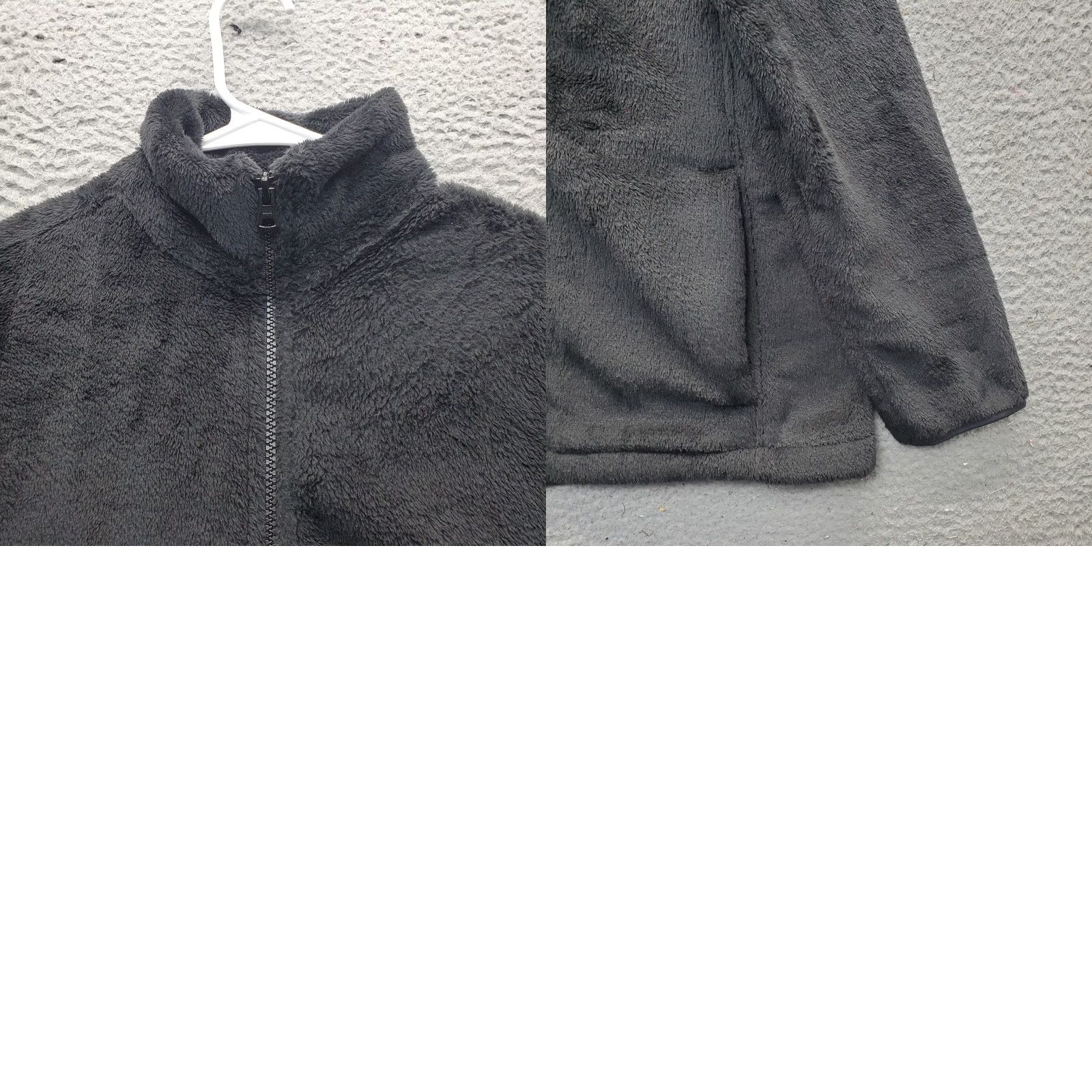 Lands' End Lands' End Cozy Fleece Jacket Womens Small Black Long Sleeve Mock Neck Full Zip Size S / US 4 / IT 40 - 8 Thumbnail