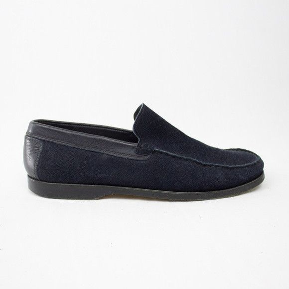 image of Z Zegna O1Mj1Ld1Sgn0324 Mens Loafers In Blue & Black in Blue/Black (Size 9)