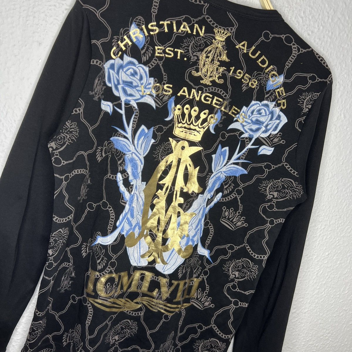 Christian Audigier Ed Hardy Christian Audigier Love Kills Skull AOP T-Shirt Y2K Size US M / EU 48-50 / 2 - 7 Thumbnail