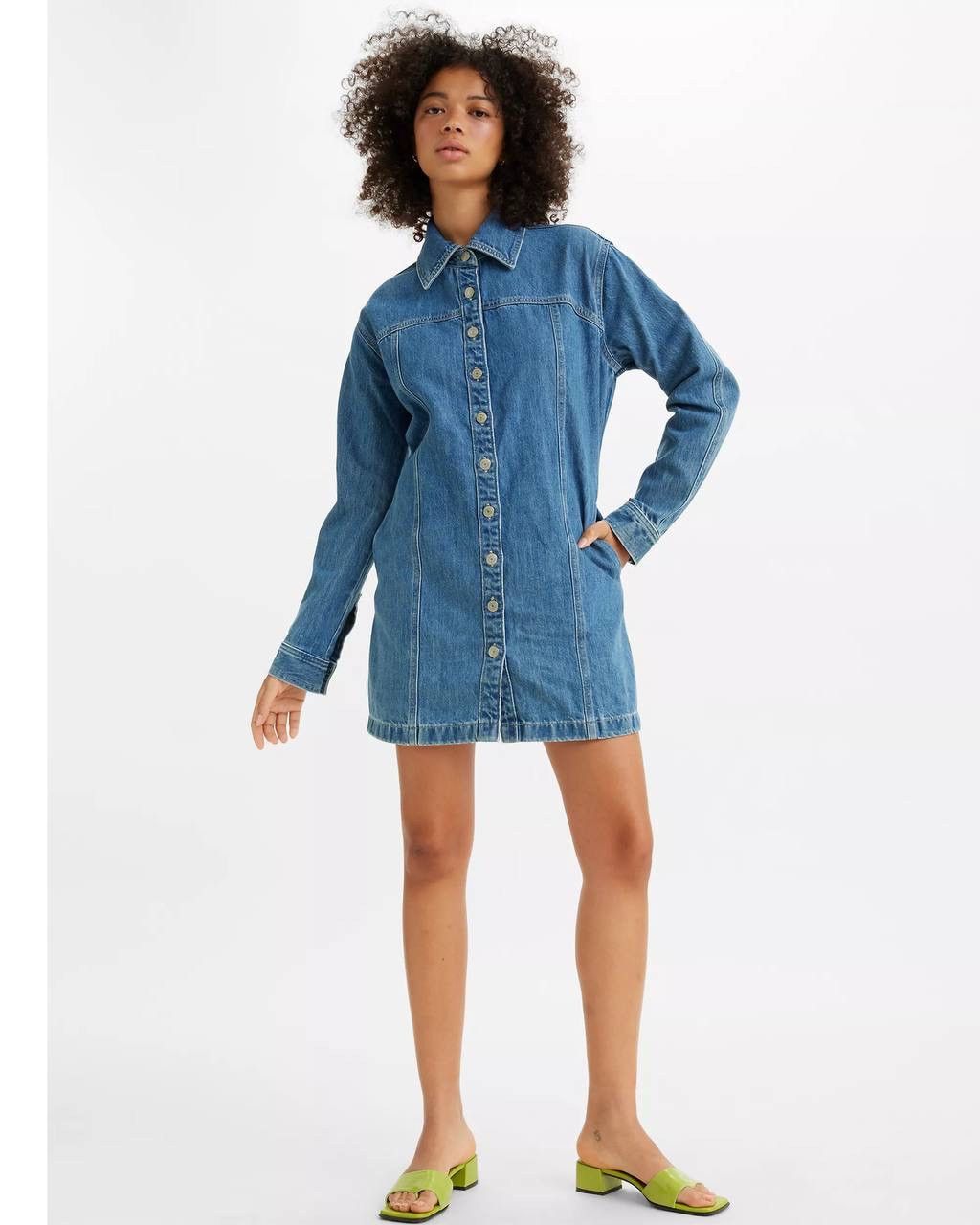 Levi's Levi's Women's Shay Blue Denim Dress, Size S Size S / US 4 / IT 40 - 21 Thumbnail