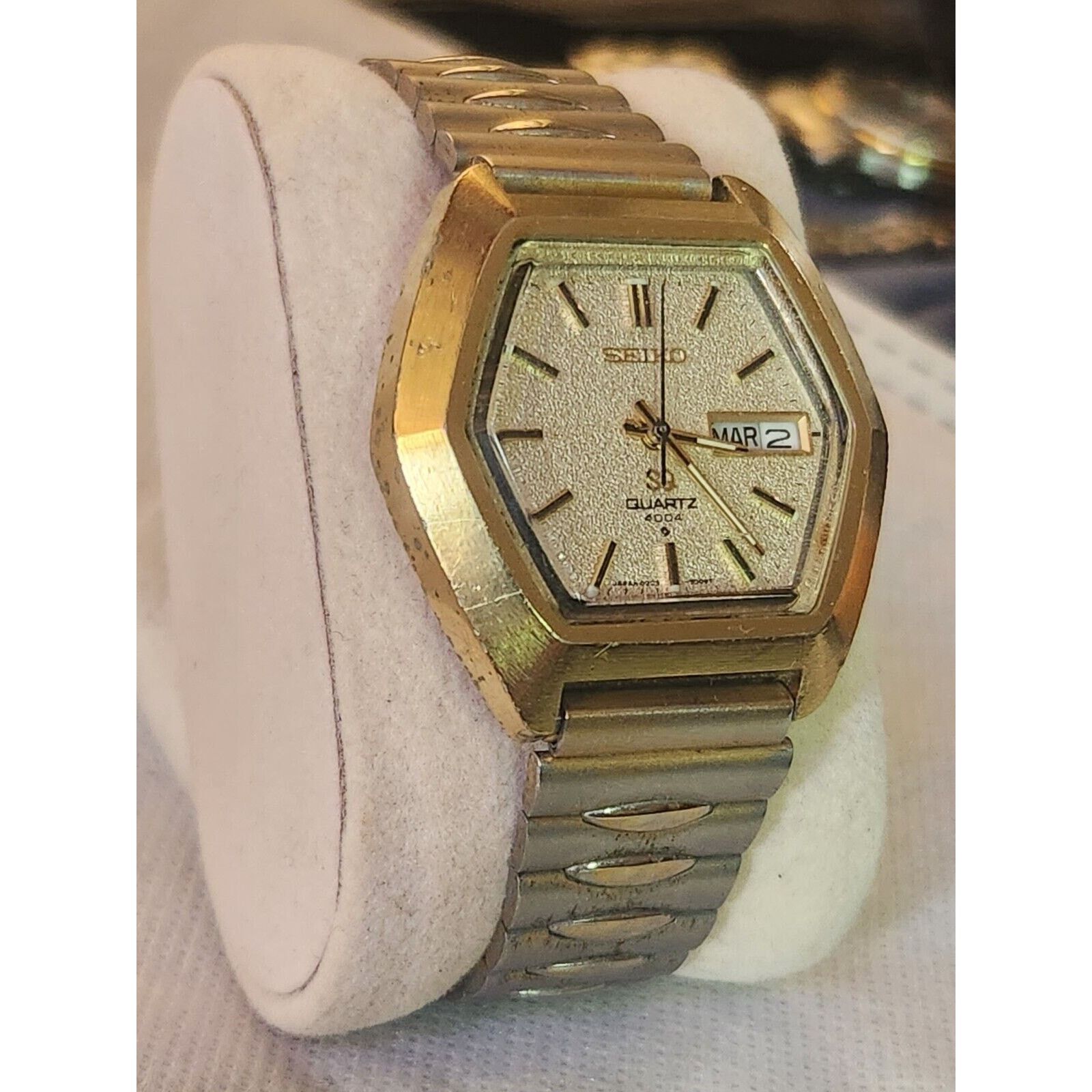 Seiko Vintage Hexagon Seiko Watch 1970's 0903-5009 Runs Well Size ONE SIZE - 4 Thumbnail