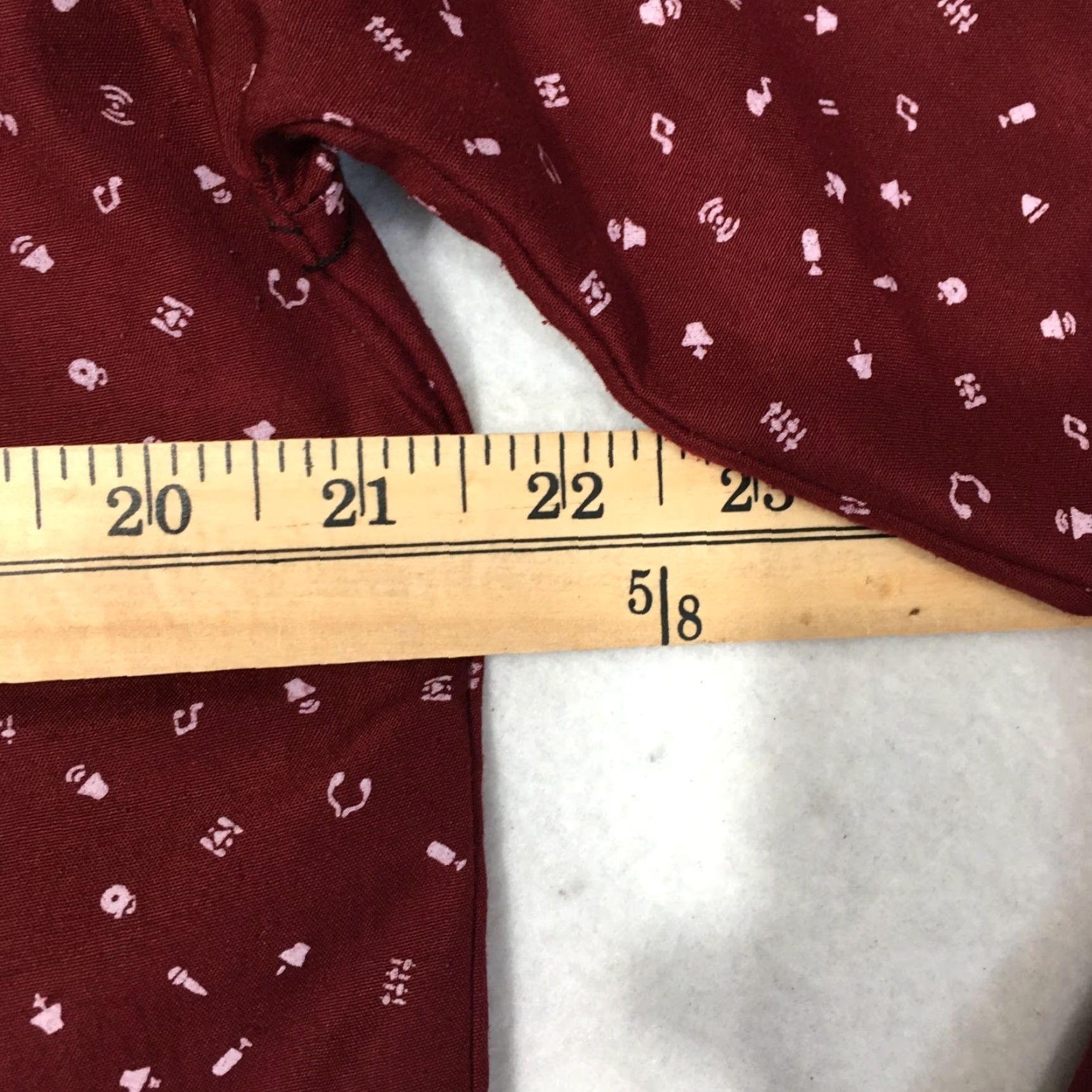 John Deere John Deere Burgundy Button-Down Shirt all over print patch pocket Shirt Mens 2XL Burgundy Patch Pocket Button-Up Long Sleeve Collared Vintage Size US XXL / EU 58 / 5 - 6 Thumbnail