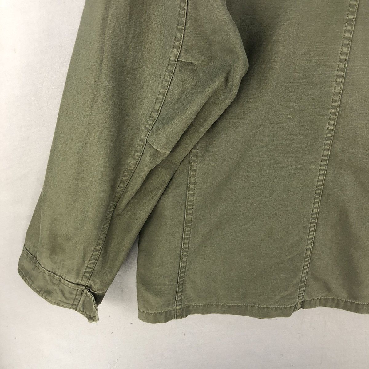 Japanese Brand Vintage Back Number Army Utility Slant Pocket Jacket Size US S / EU 44-46 / 1 - 16 Thumbnail